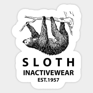 Sloth Inactivewear Sticker